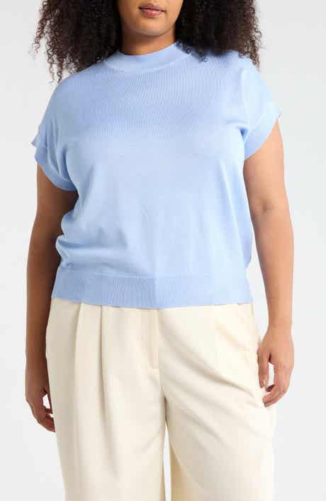 T Tahari Crewneck Shell Sweater