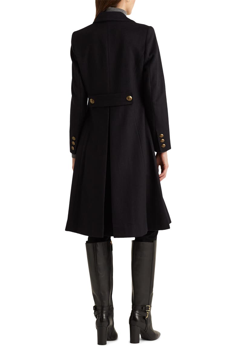 Military Wool Blend Trench Coat, Alternate, color, REGAL NAVY