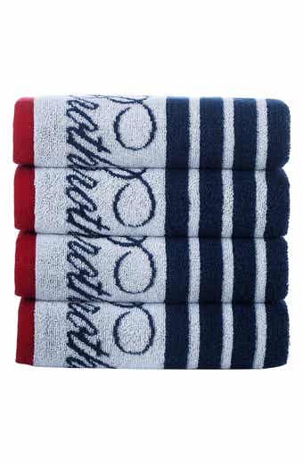 Brooks Brothers Nautical Blanket Stripe 4-Pack Turkish Cotton Hand Towels
