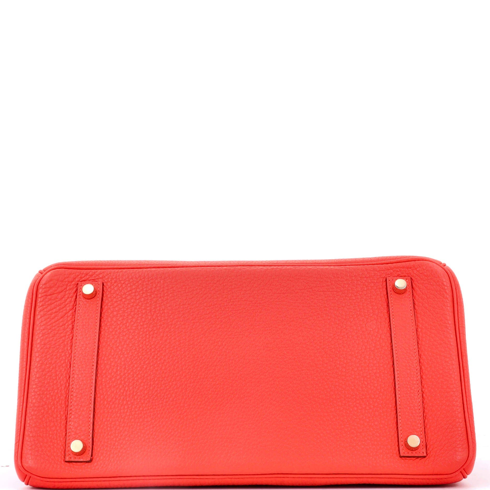 Birkin Handbag Orange Togo with Gold Hardware 35, Alternate, color, Red