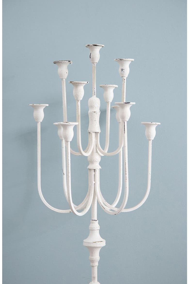 11-Light Candelabra, Alternate, color, DISTRESSED WHITE