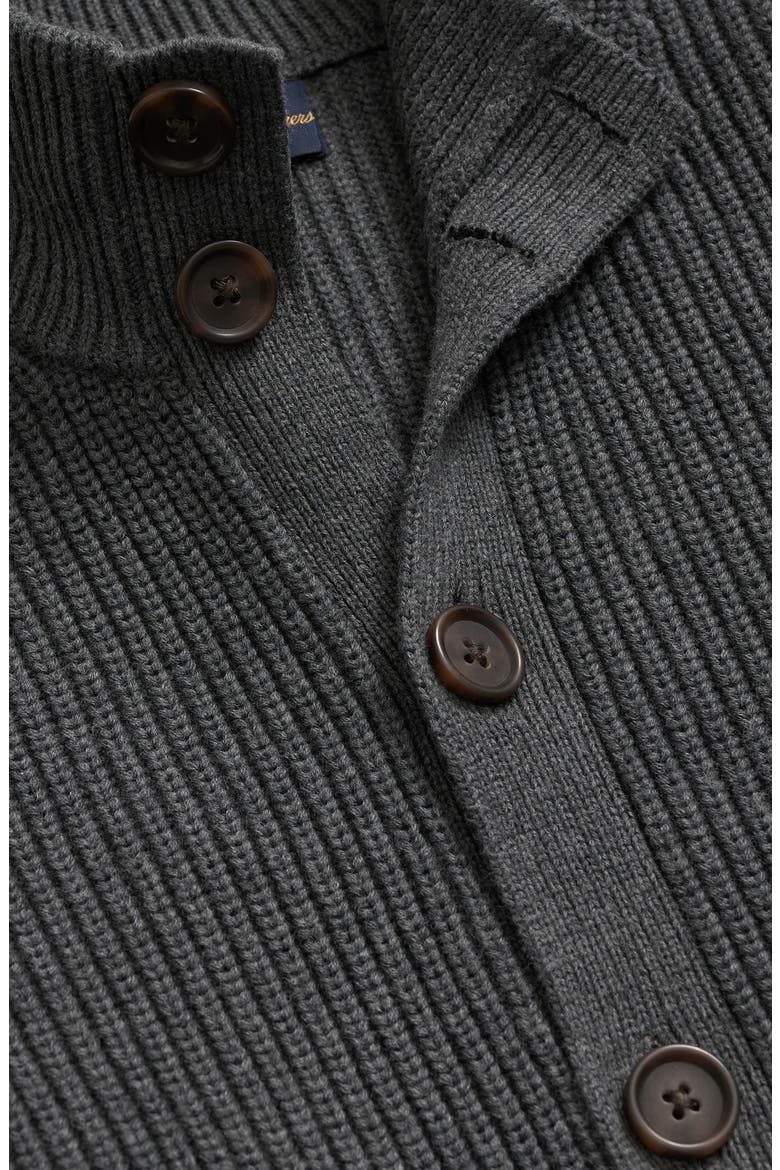 Button Front Cotton Cardigan, Alternate, color, CHARCOAL