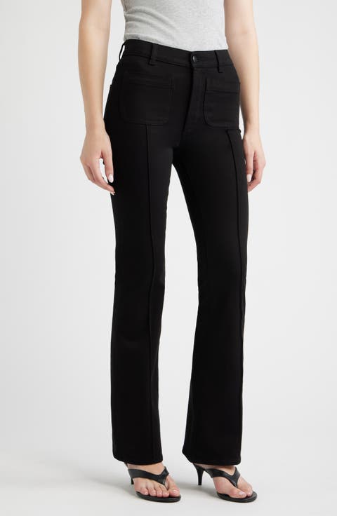 Bridget Instasculpt™ Pintuck Patch Pocket High Waist Bootcut Jeans