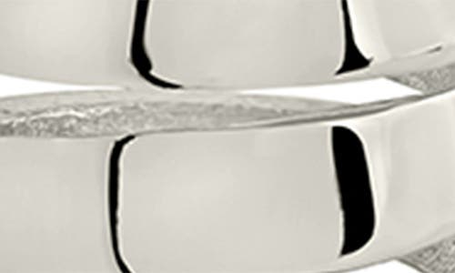 Sterling Forever Margot Ribbed Teardrop Stud Earrings In Metallic