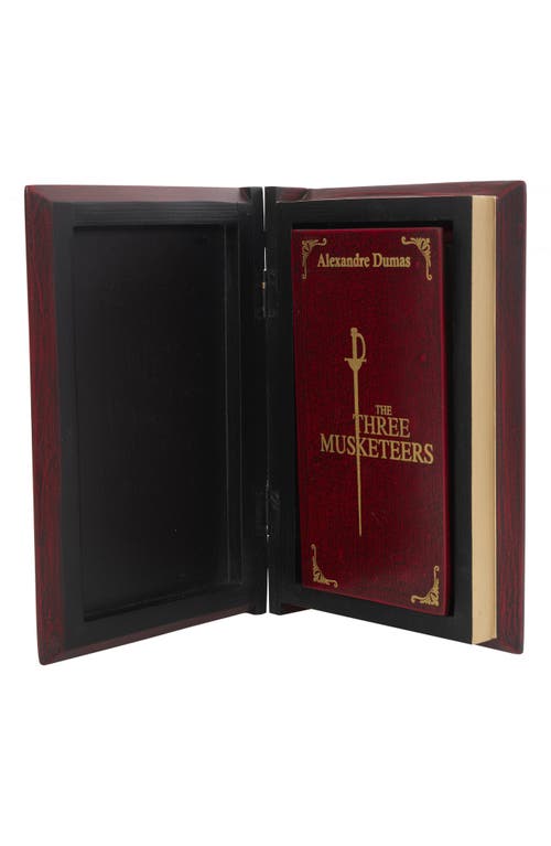 Sonoma Sage Home The Three Musketeers Set Of 2 Faux Book Boxes In Red