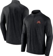 FANATICS Men's Fanatics Branded Charcoal Minnesota Golden Gophers Primary Logo Raglan Quarter-Zip Top