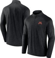 FANATICS Men's Fanatics Branded Charcoal Minnesota Golden Gophers Primary Logo Raglan Quarter-Zip Top