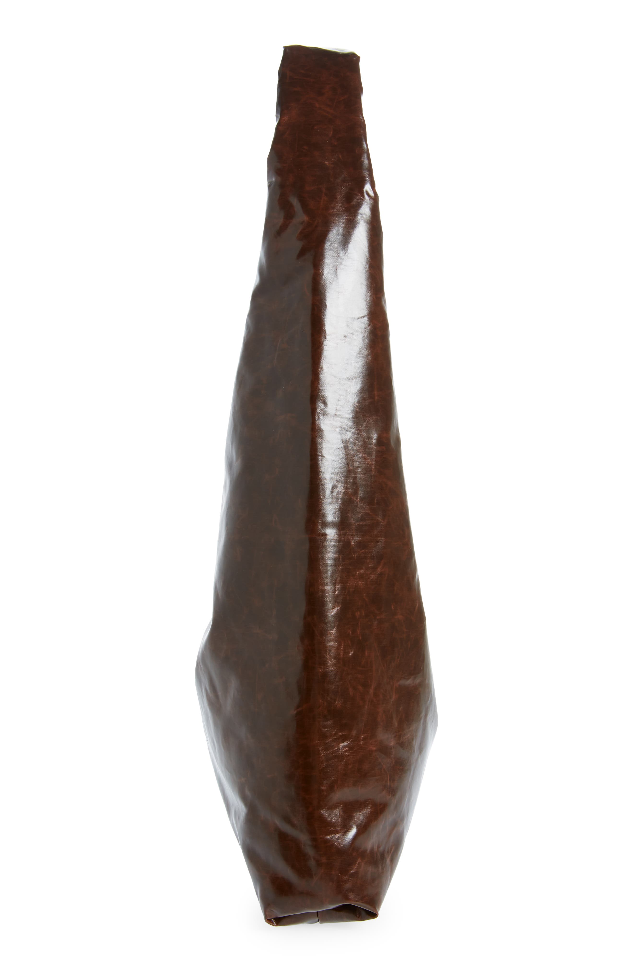 KASSL Medium Anchor Oiled Canvas Shoulder Bag, Alternate, color, Dark Brown