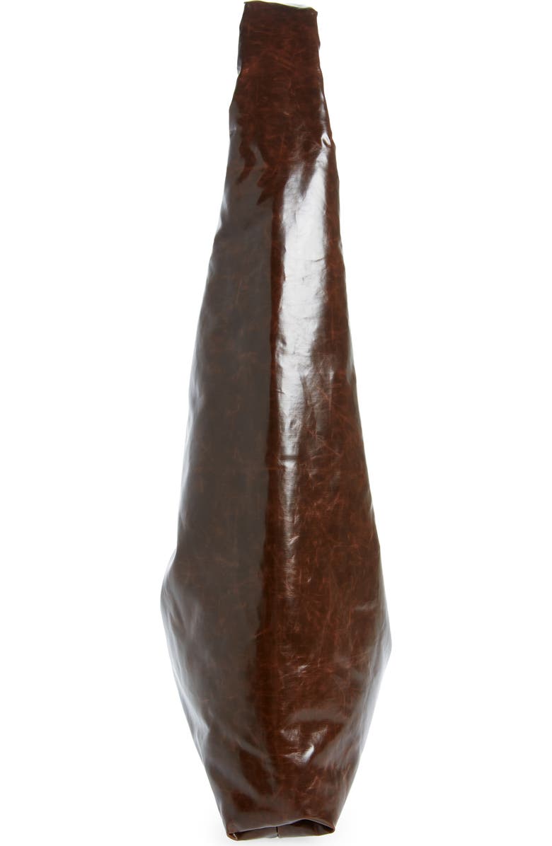 KASSL Medium Anchor Oiled Canvas Shoulder Bag, Alternate, color, Dark Brown