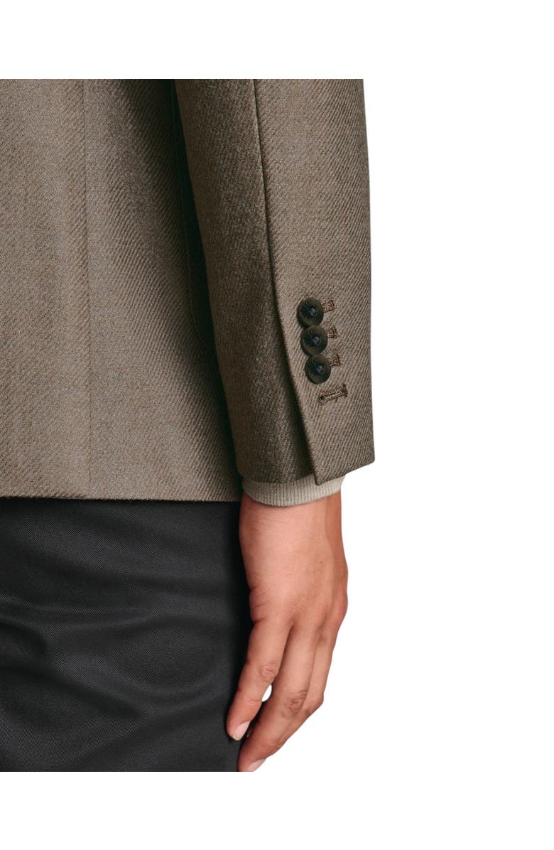 Charles Tyrwhitt Wool Silk Jacket, Alternate, color, Mocha