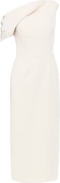 Gizia Beaded Embellished One-Shoulder Maxi Dress