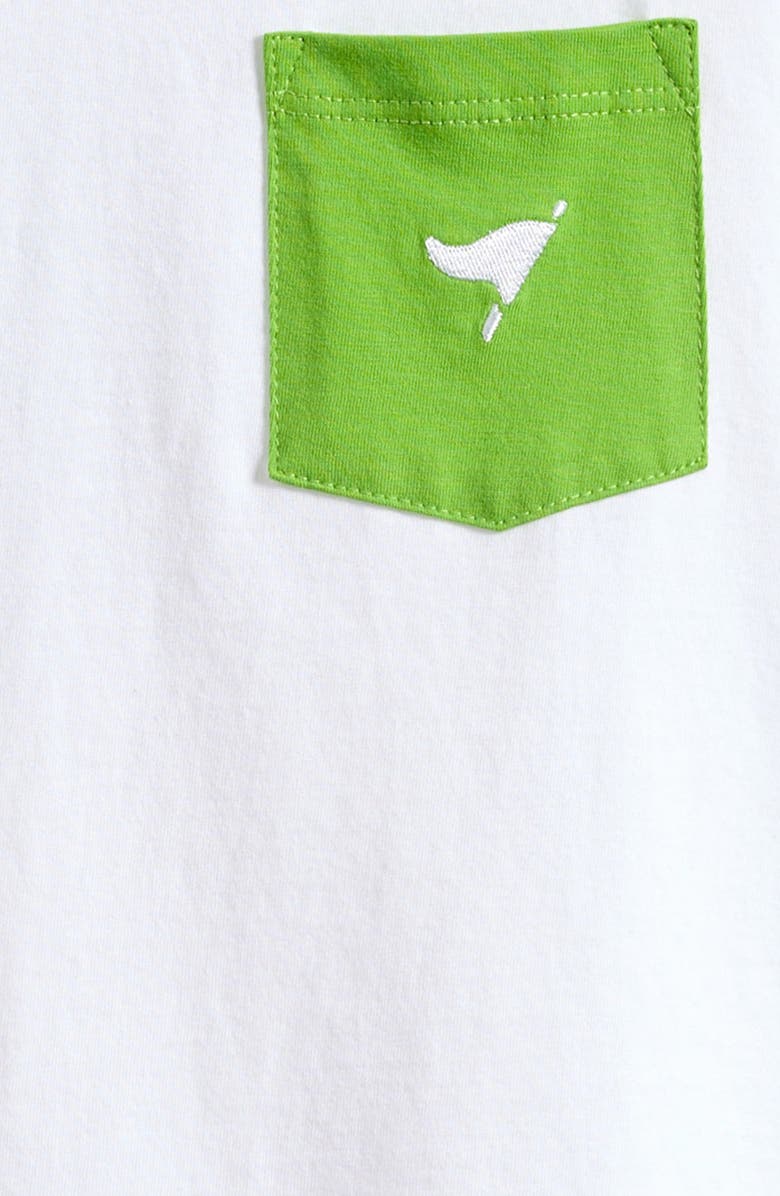 AMERICAN FIT Kids' Alligator Pocket Pima Cotton Graphic T-Shirt, Alternate, color, White