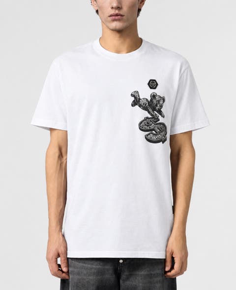 Round Neck T-Shirt Teddy Dollar Patch Men