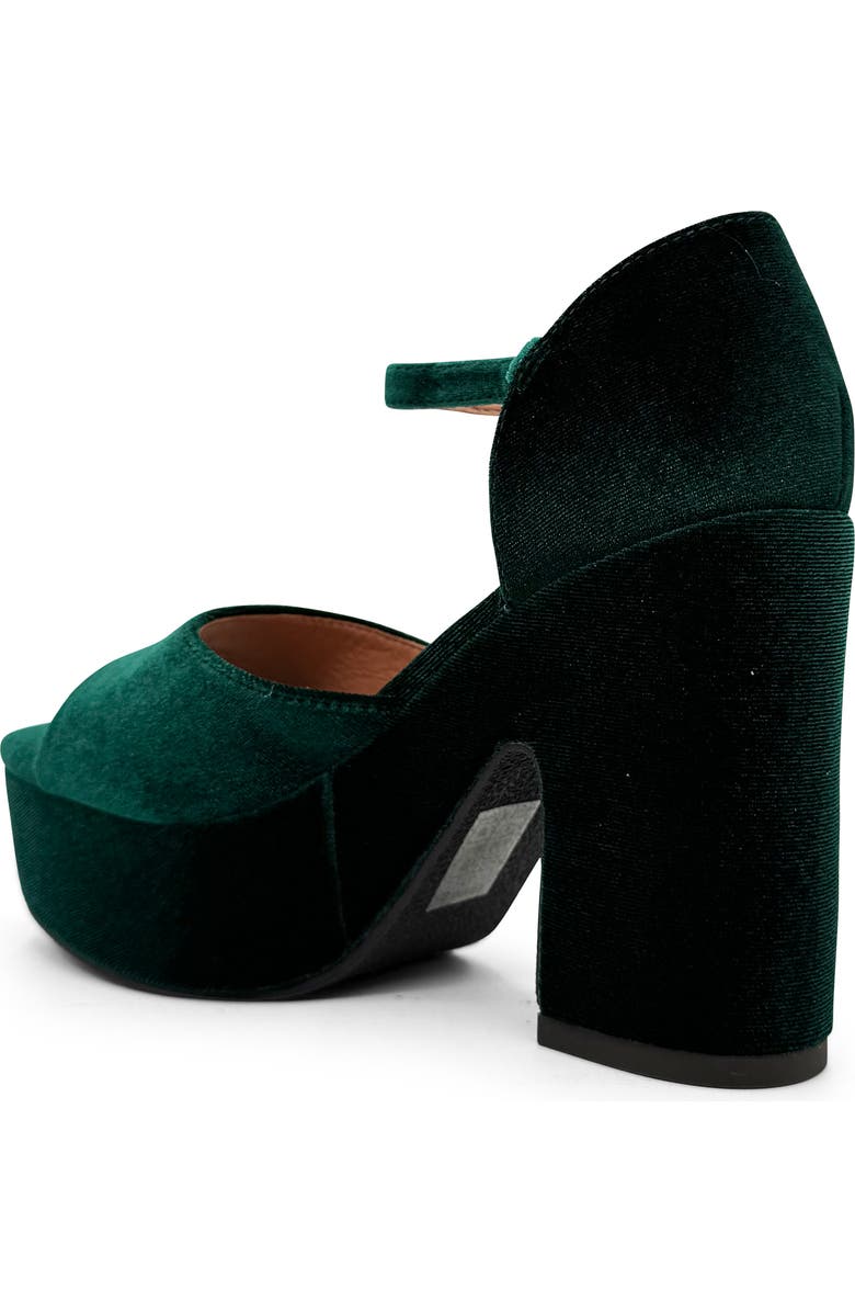 CHELSEA CREW Quill Sandal, Alternate, color, Green Velvet