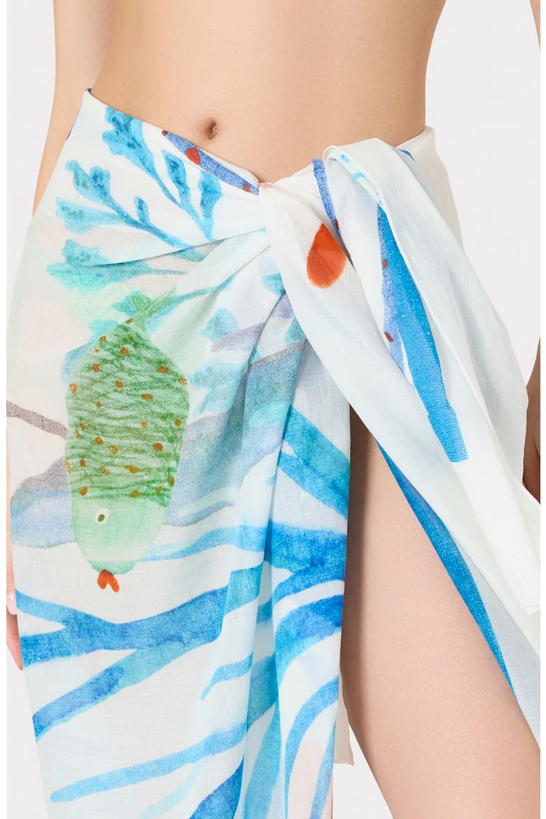 Under the Ocean Cover-Up Sarong, Alternate, color, BLUE MULTI