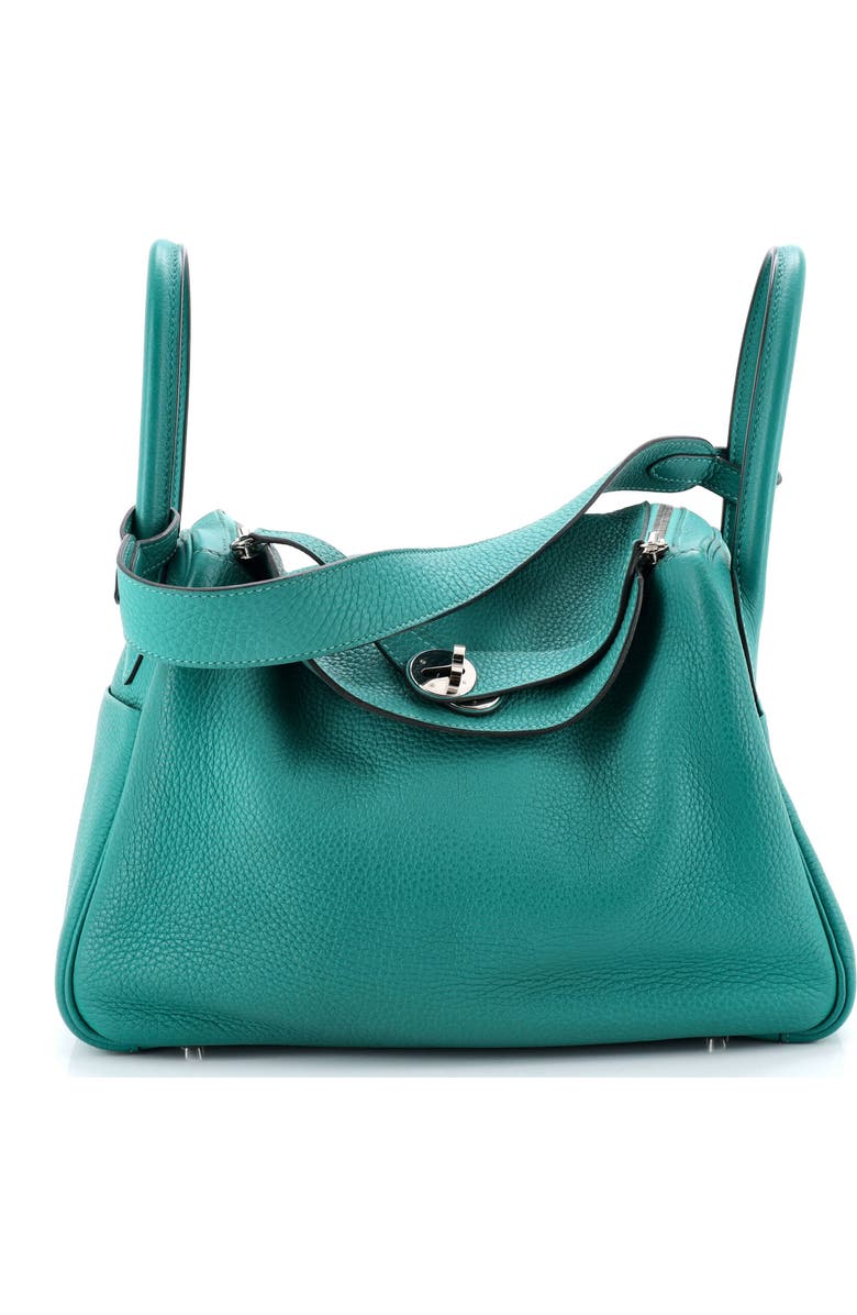 Pre-Owned Hermes Lindy Bag Clemence 30, Main, color, Vert Verone