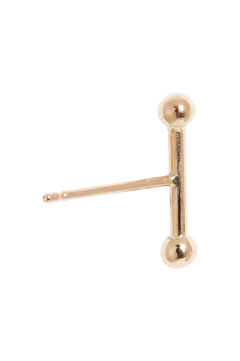 Baby Dumbbell Stud Earrings, Alternate, color, 14K YELLOW GOLD