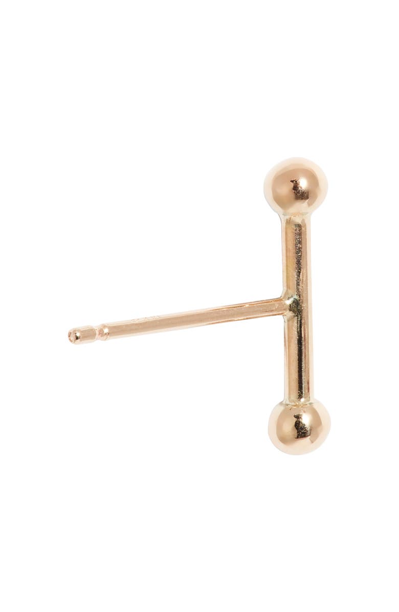 Poppy Finch Baby Dumbbell Stud Earrings, Alternate, color, 14K Yellow Gold