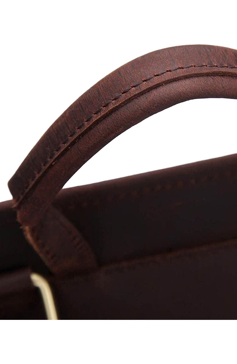 STEEL HORSE LEATHER The Gyda Backpack | Vintage Leather Travel Backpack, Alternate, color, Dark Brown