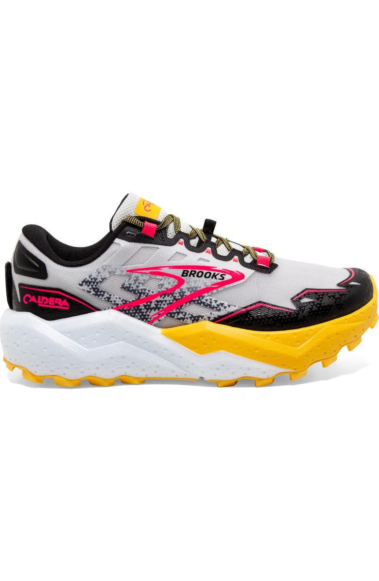 Brooks Caldera 7 Trail Running Shoe, Alternate, color, Lunar Rock/Lemon Chrome/Black