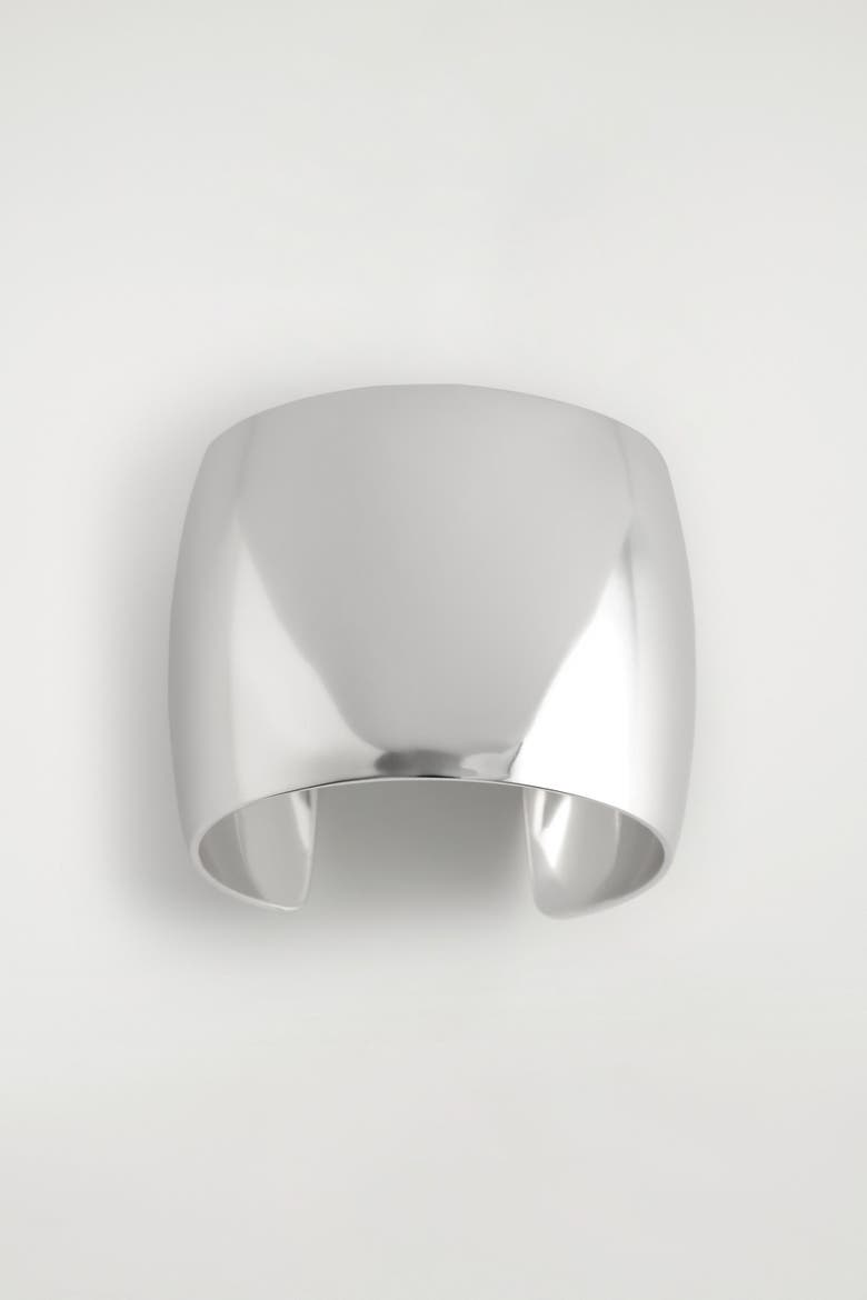 Wide Cuff, Alternate, color, SILVER