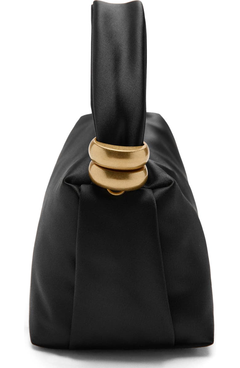 MANGO Satin Top Handle Bag, Alternate, color,