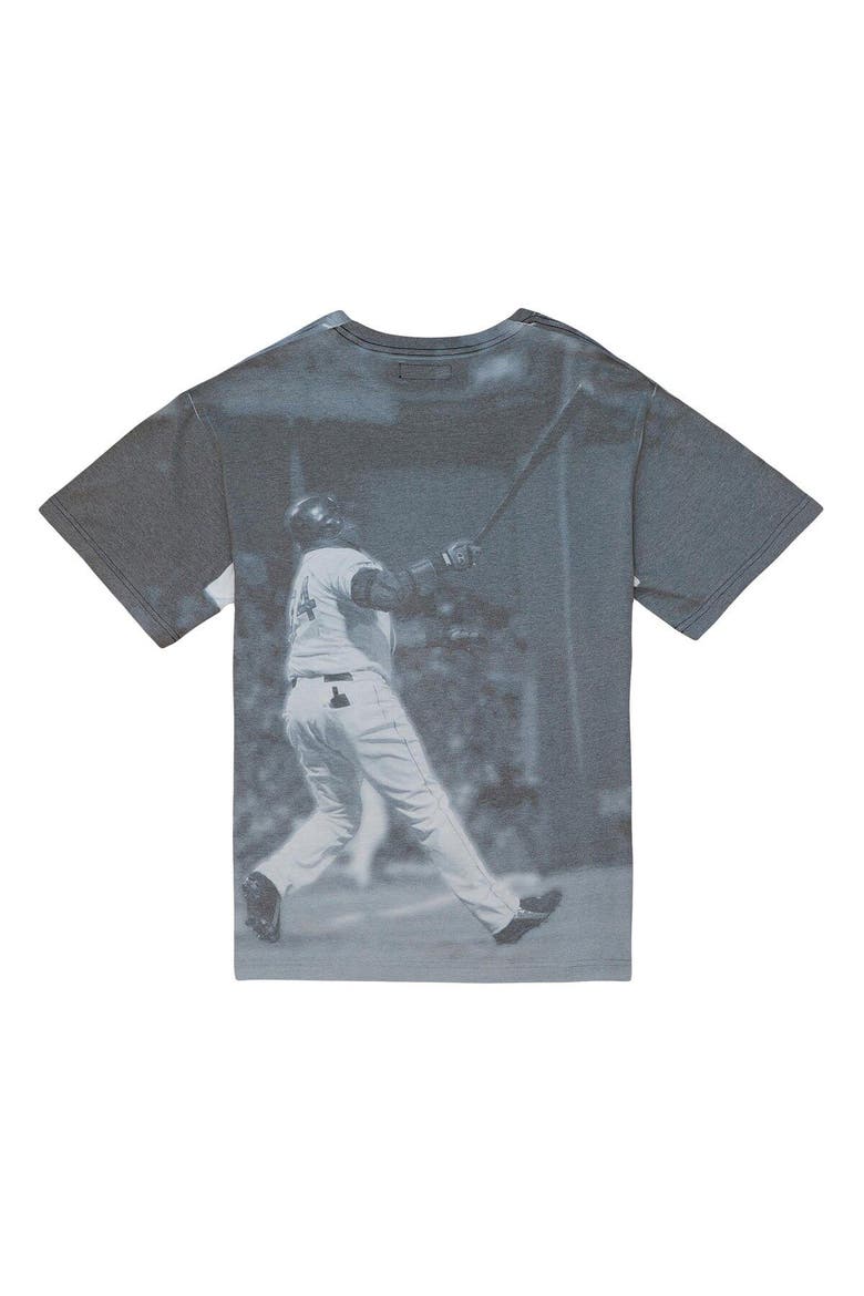 Men's Mitchell & Ness David Ortiz Boston Red Sox Cooperstown Collection Highlight Sublimated Player Graphic T-Shirt, Alternate, color, White