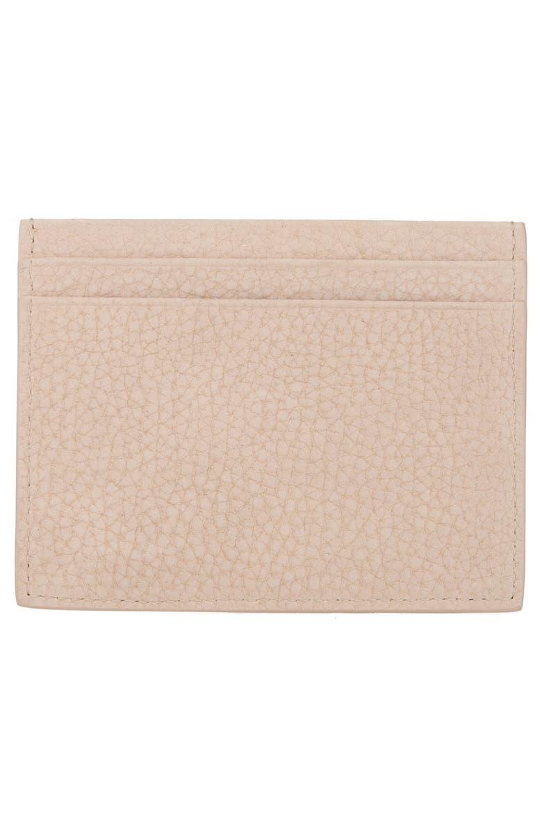 Christian Louboutin Mooncrest Card Holder, Alternate, color, Bg3e-Beige/ Silver