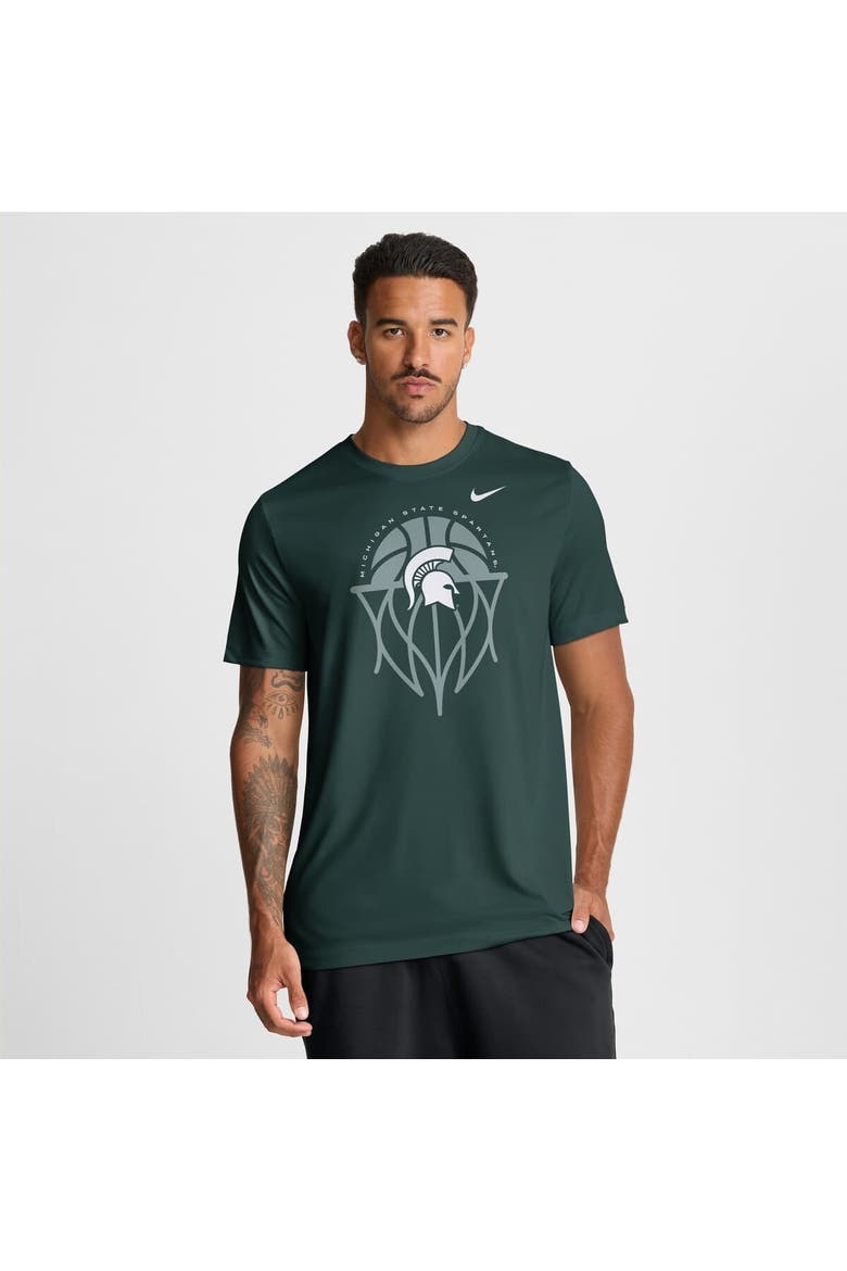 Men's Nike Green Michigan State Spartans Basketball Icon Legend Dri-FIT T-Shirt, Main, color, Green