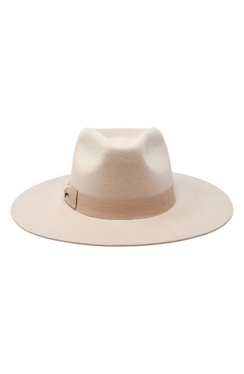 Lila High Crown Wool Felt Fedora