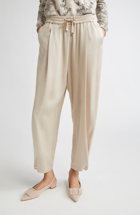 パンツ HERNO Women Straight Pants PT00009DR 1982 BEIGE Women's Trousers | Herno®