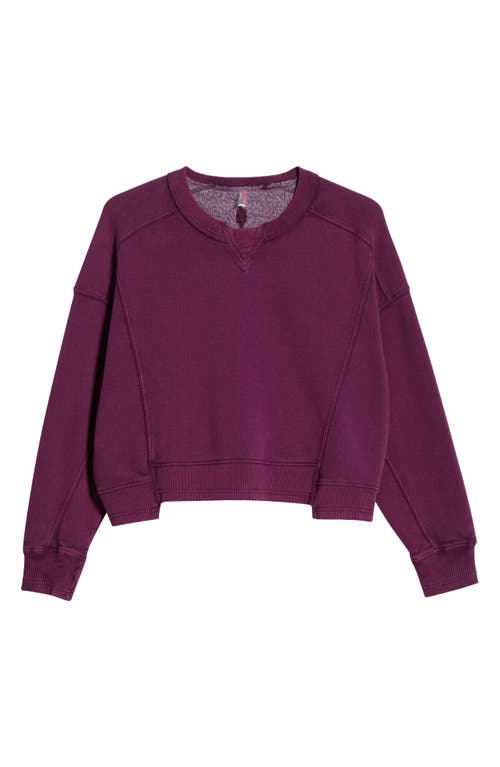 Free People Fp Movement Intercept Cotton Blend Sweatshirt In Purple