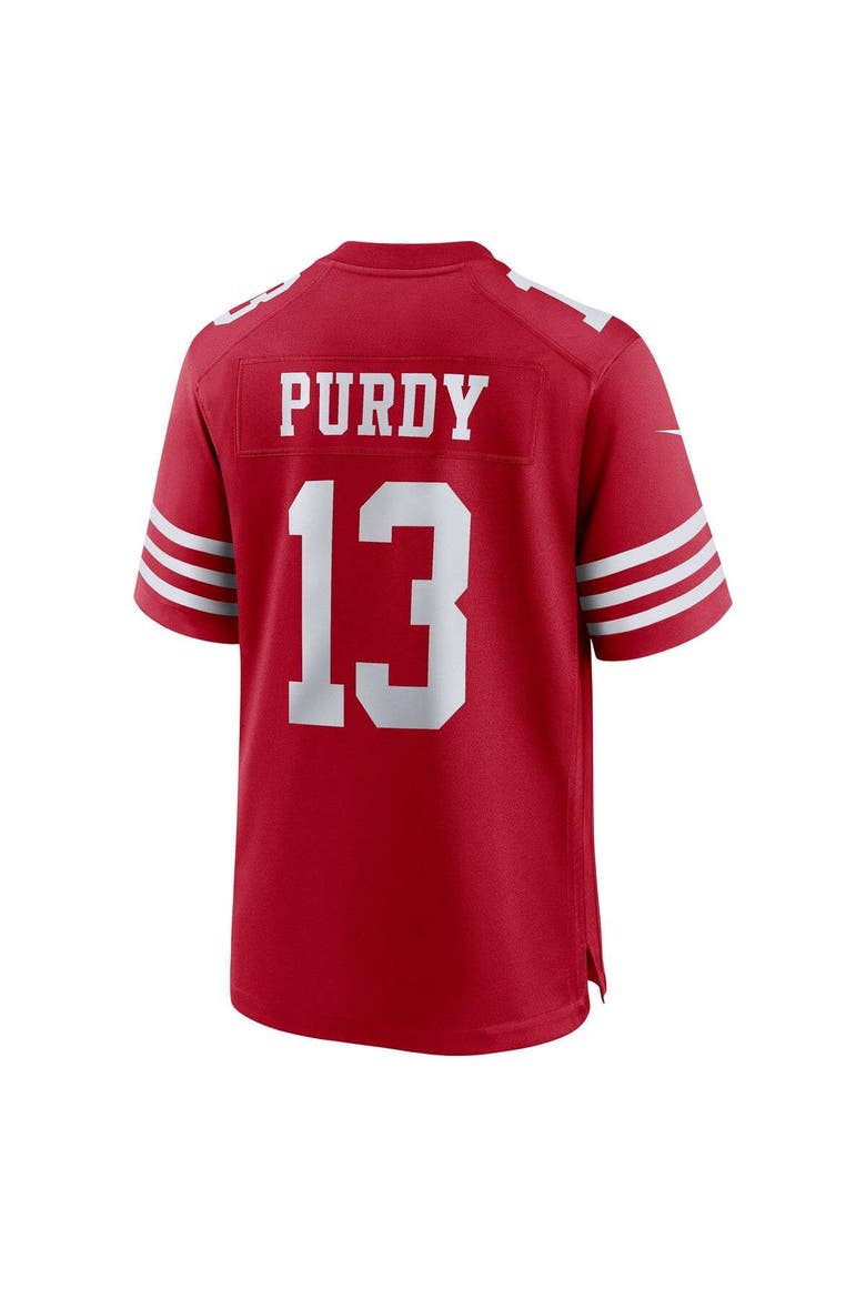 Men's Nike Brock Purdy Scarlet San Francisco 49ers Game Player Jersey, Alternate, color, Scarlet