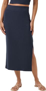 TravisMathew Cloud Rib Midi Skirt