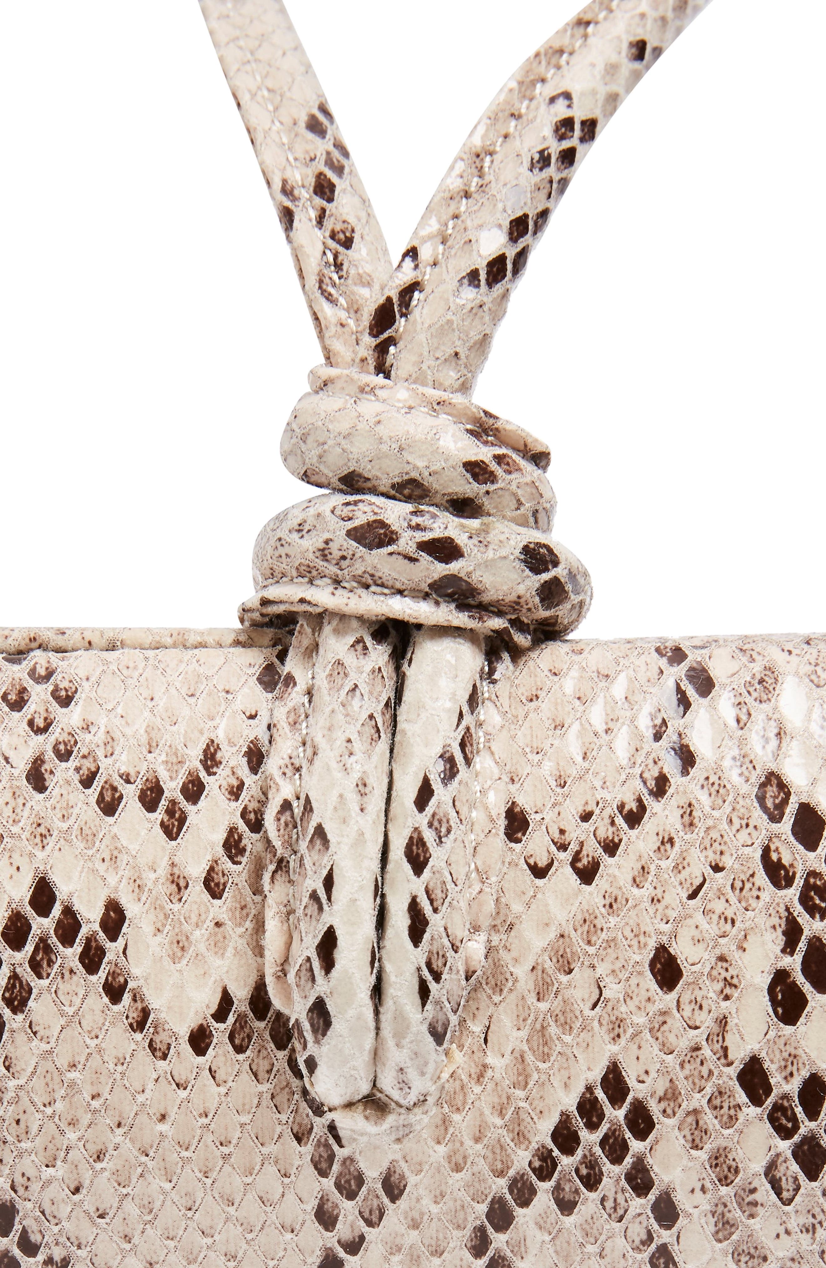 Topshop Grande Snakeprint Grab Bag, Alternate, color, 