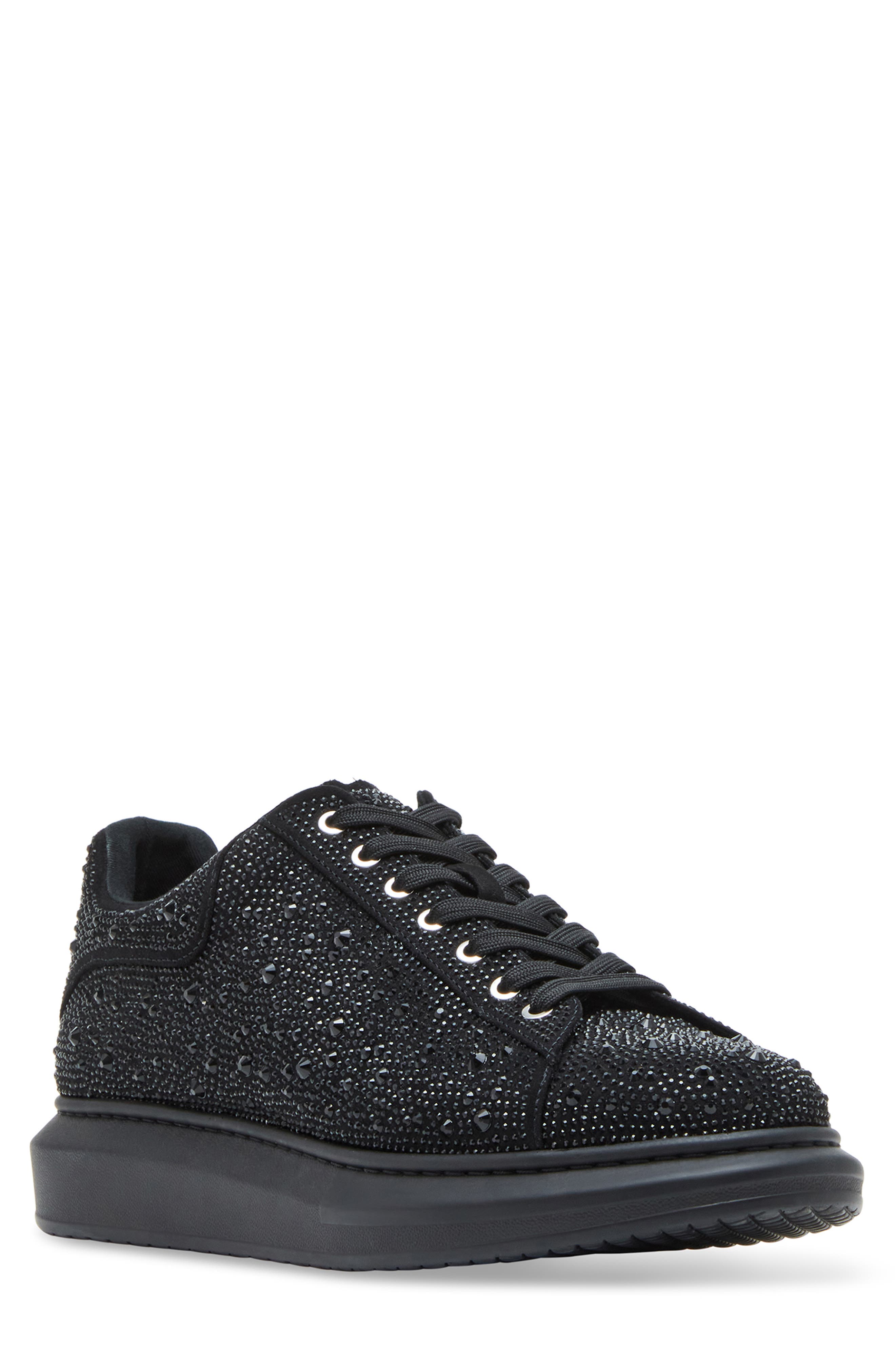 Steve Madden Icebergg Rhinestone Sneaker, Main, color, 