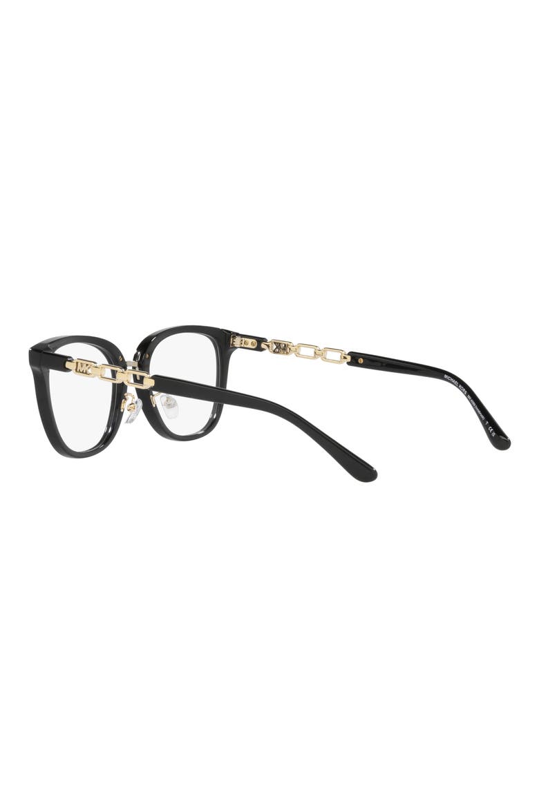 Innsbruck 52mm Square Optical Glasses, Alternate, color, BLACK