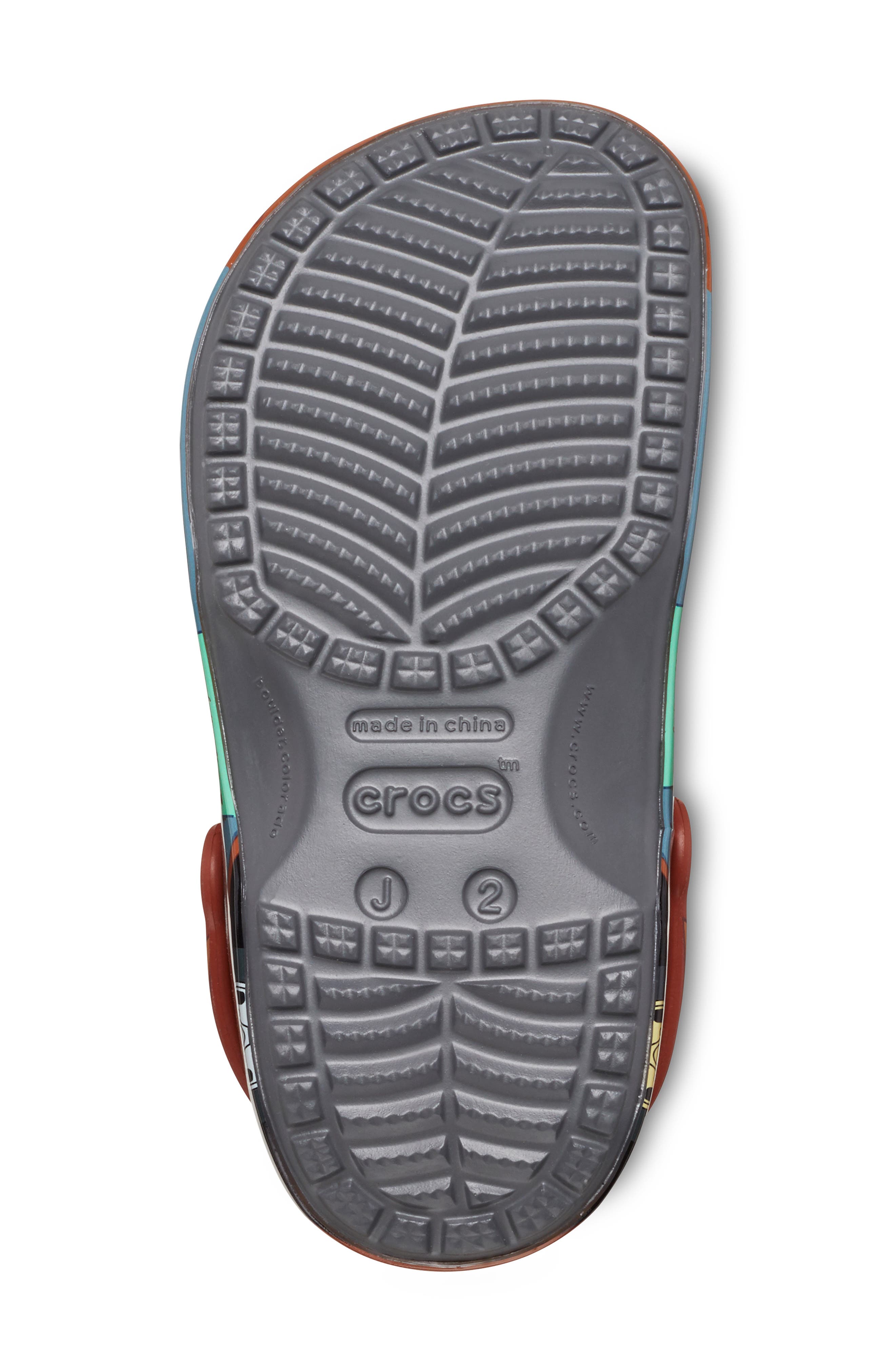 CROCS x Disney & Pixar Kids' 'Cars' Mater Classic Clog, Alternate, color, Slate Grey/ Brown