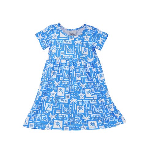 Girl's Playtime UPF 50+ Laya Short Sleeve Tee Dress