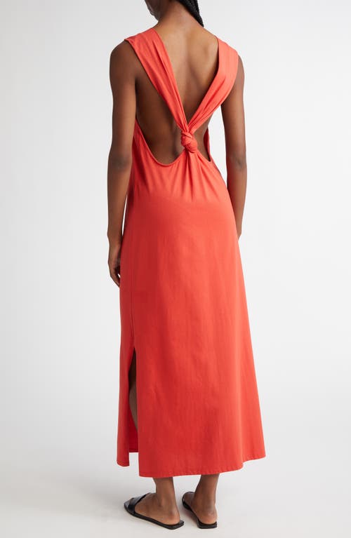 LOULOU DE SAISON LOULOU DE SAISON RAYNA KNOTTED OPEN BACK MAXI DRESS