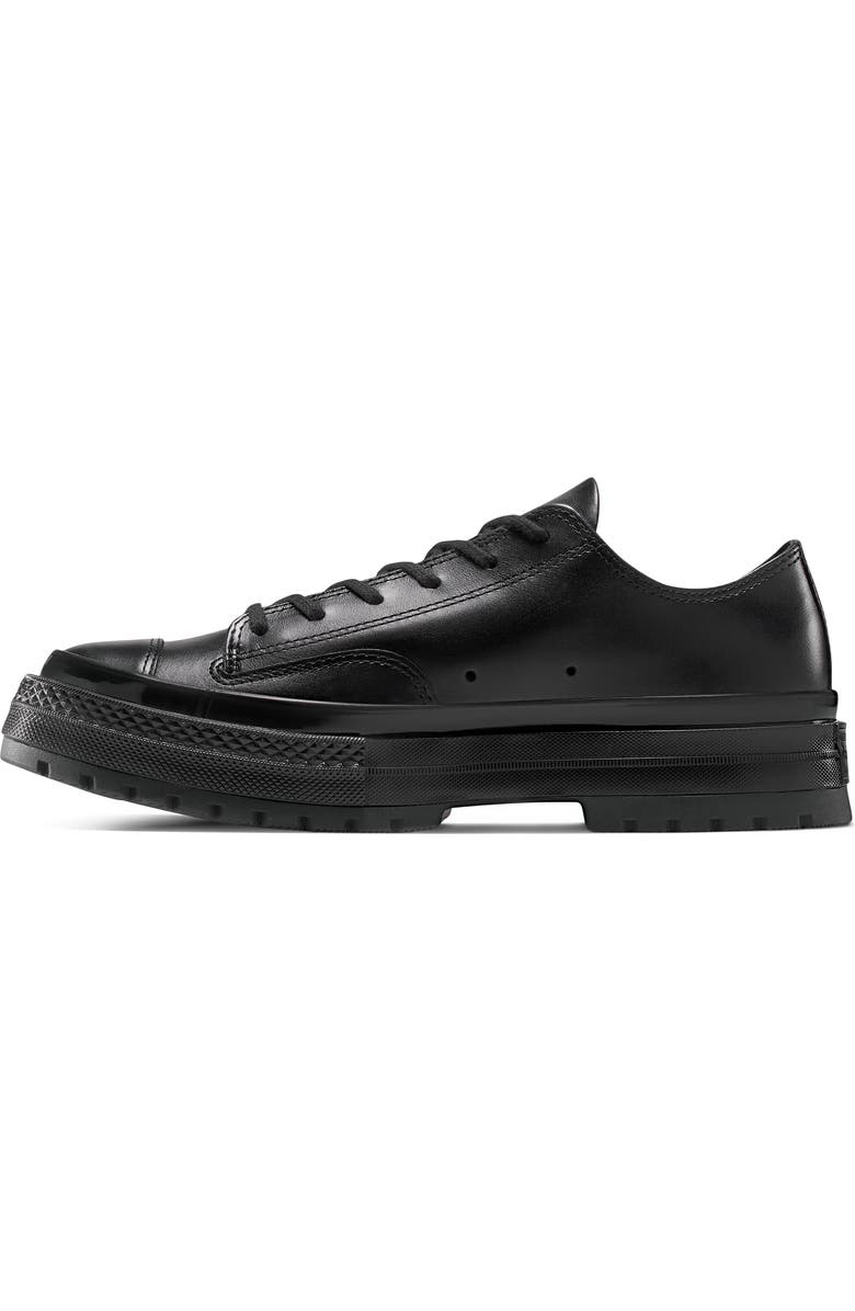 Converse Chuck 70 National Leather Sneaker, Alternate, color, Black/Black/Black