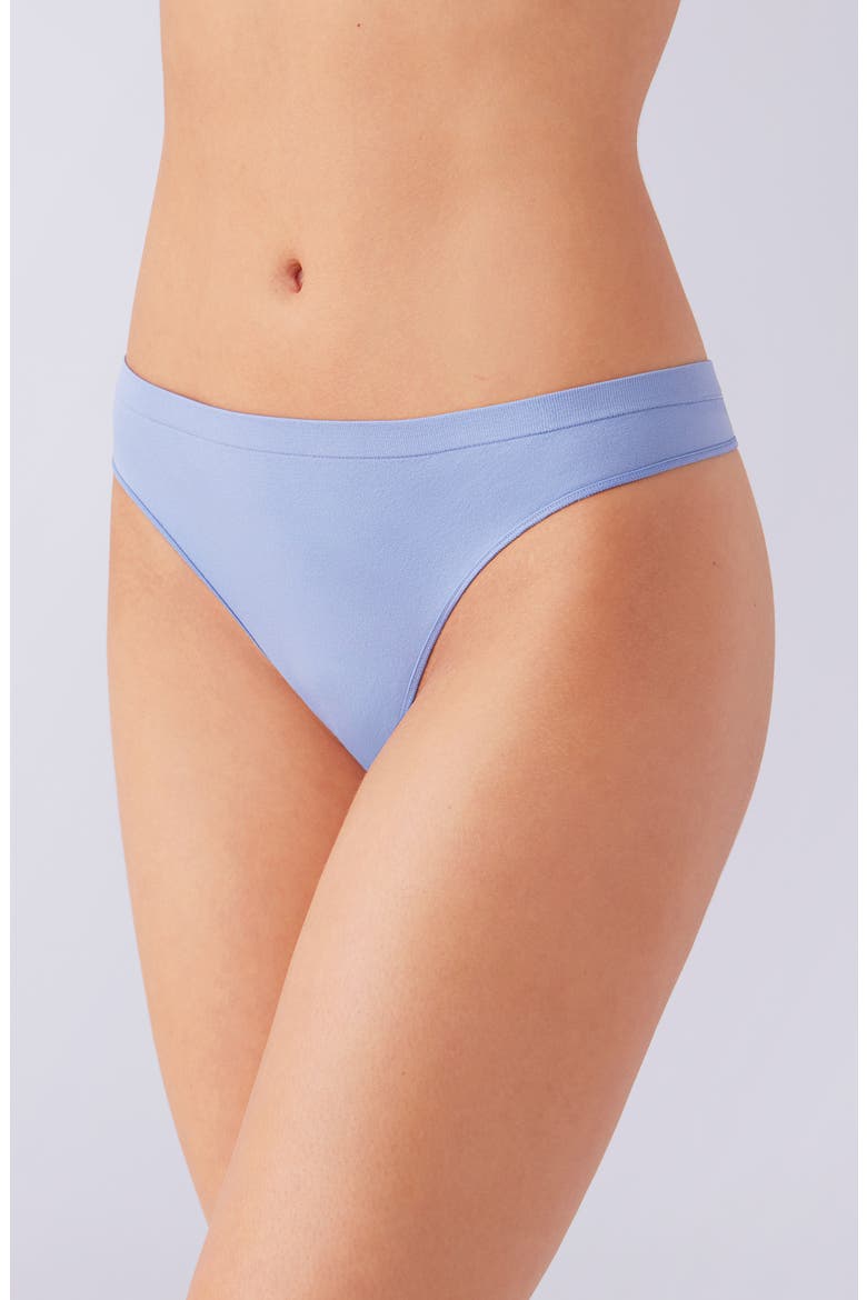 Comfort Intended Daywear Thong, Alternate, color, COUNTRY BLUE