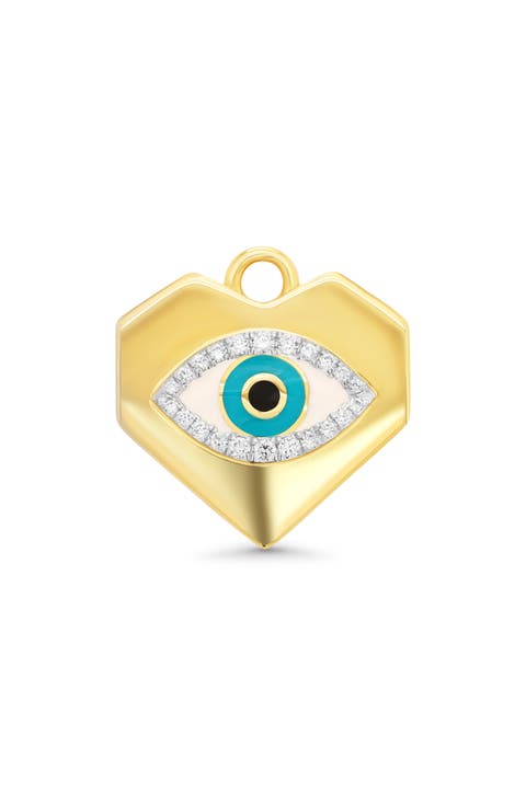 Diamond Evil Eye Charm