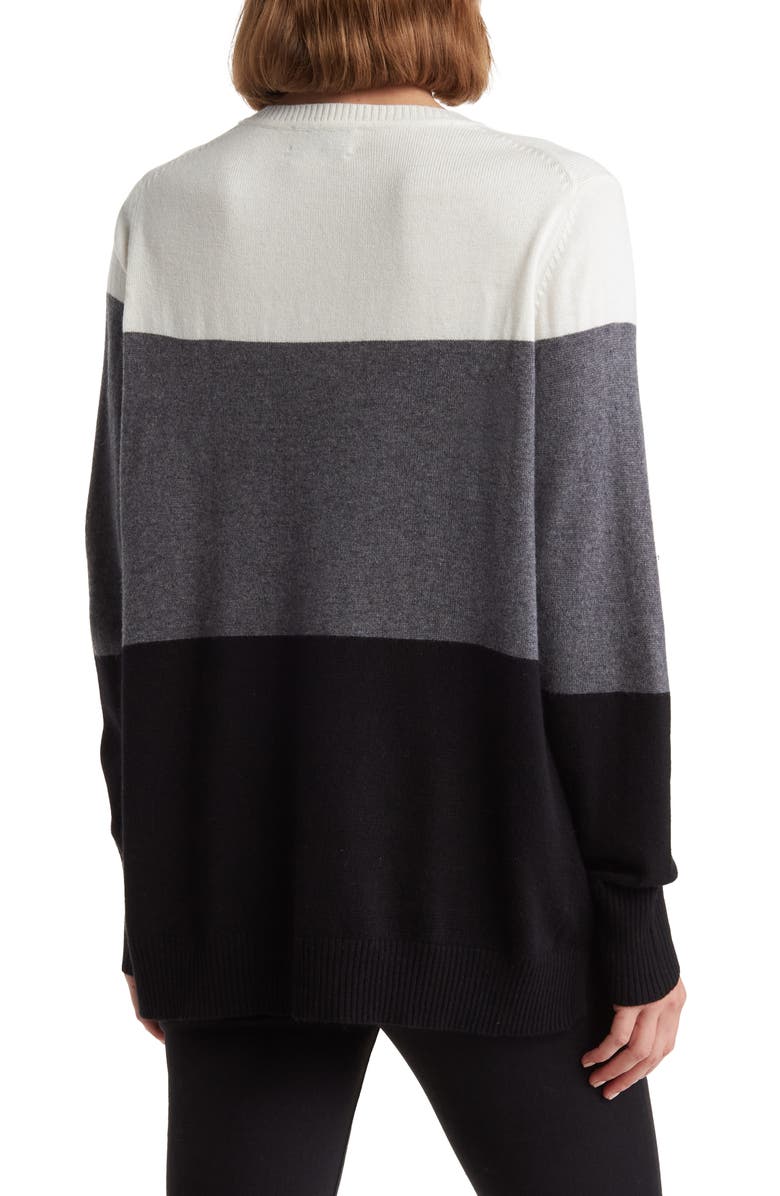 Nanette Lepore Stripe Cashmere Sweater, Alternate, color,