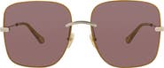 Chloé 61mm Square Sunglasses