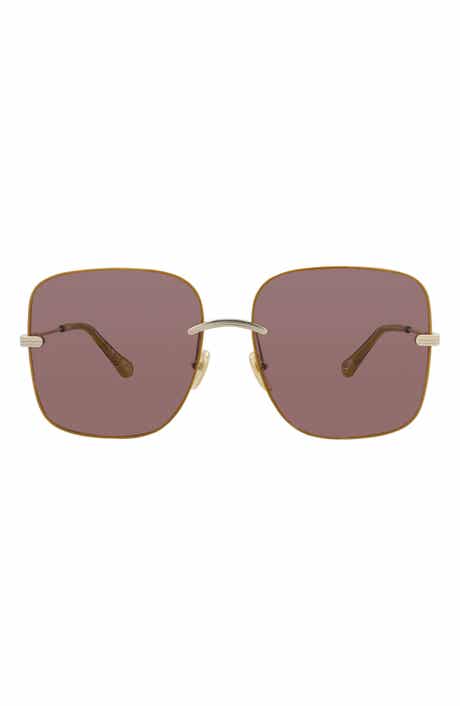 Chloé 61mm Square Sunglasses