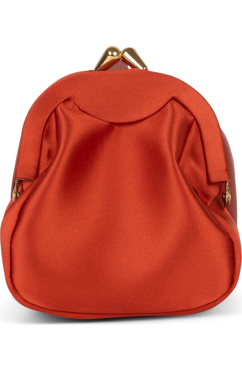 Jeffrey Campbell On-Sunset Satin Shoulder Bag, Alternate, color, Orange Satin Gold