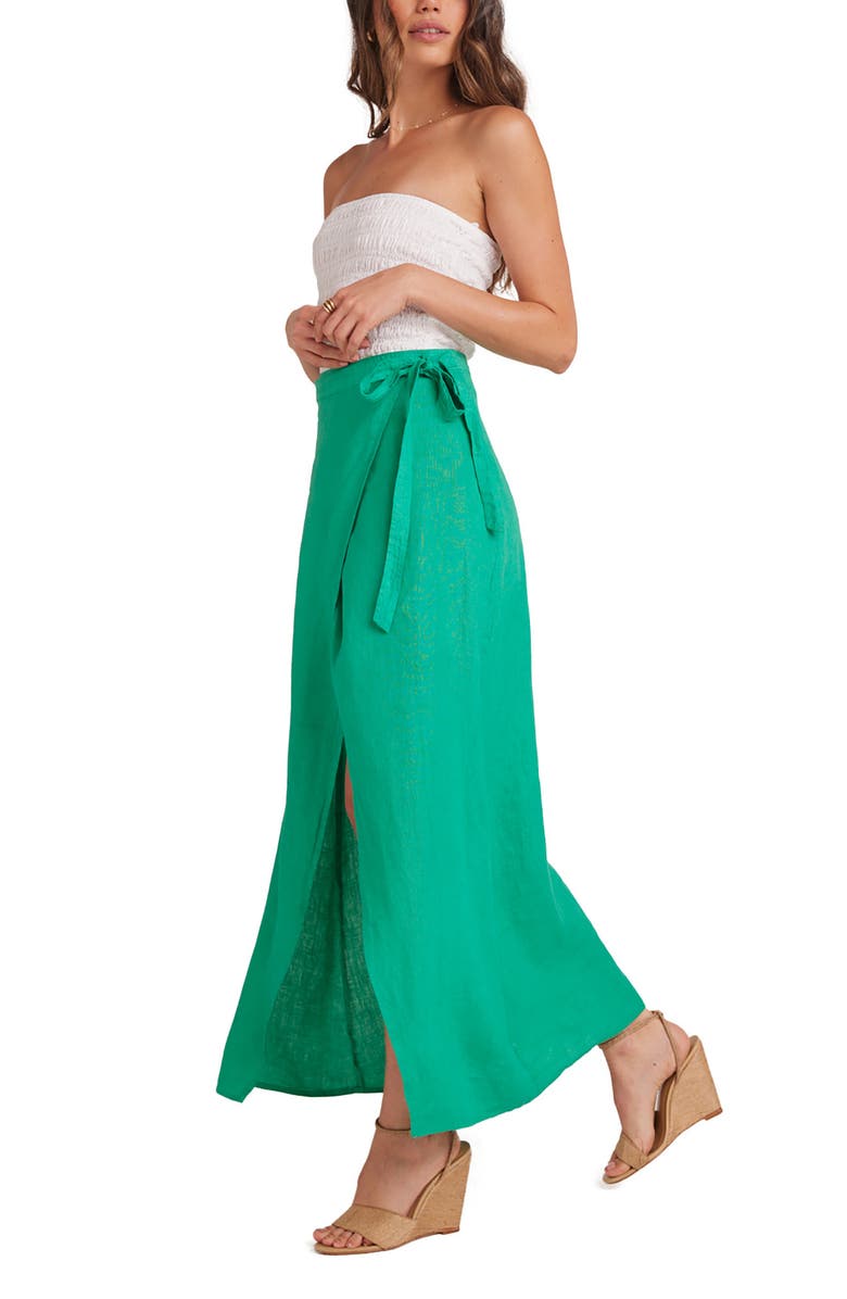 Bella Dahl Linen Maxi Wrap Skirt, Alternate, color, 