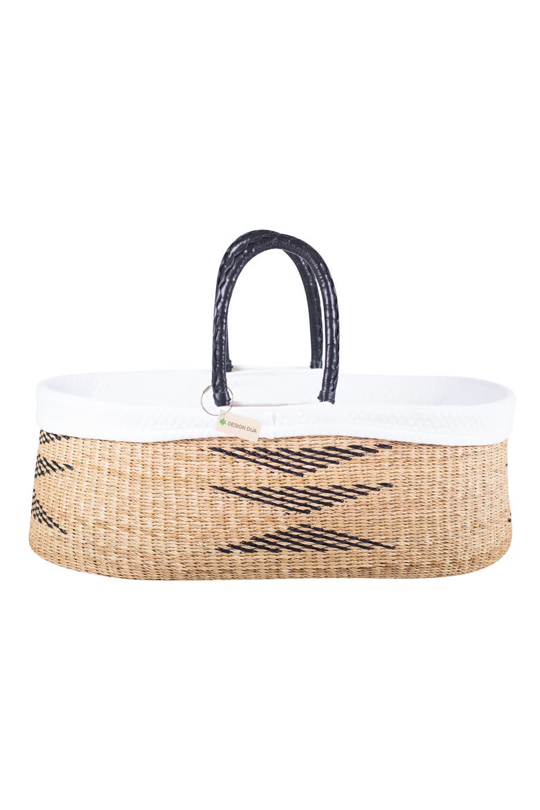 Prism Nap & Pack Basket Bassinet Set, Alternate, color, NATURAL & BLACK