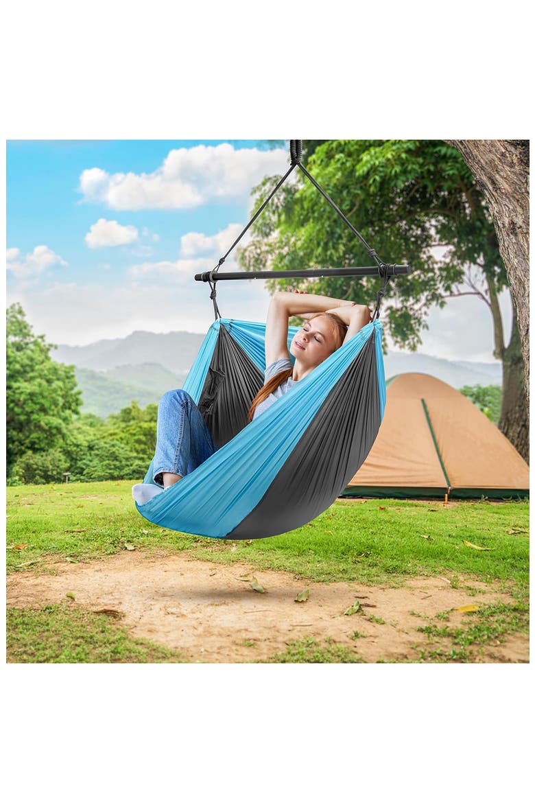 Collapsible Hammock Swing, Alternate, color, BLUE/ BLACK